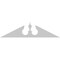 Ekena Millwork Acorn Architectural Grade PVC Pediment, 54"W x 13-1/2"H x 2-3/4"P (Pitch 6/12) PEDPS054X135ACR00 - alternate 3